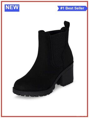 Chelsea Ankle Boots Platform Chunky Heel Lug Sole Booties